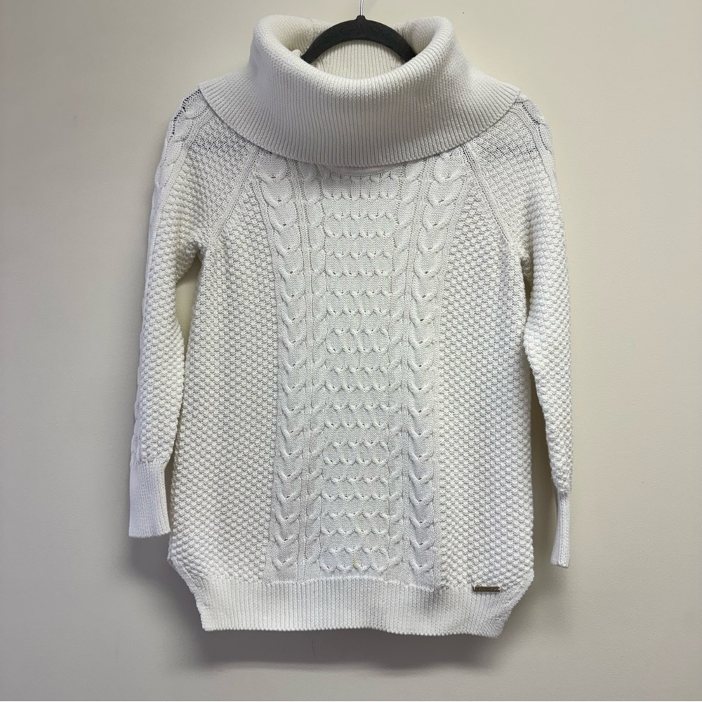 Michael Kors White Cowl Neck Sweater Size S